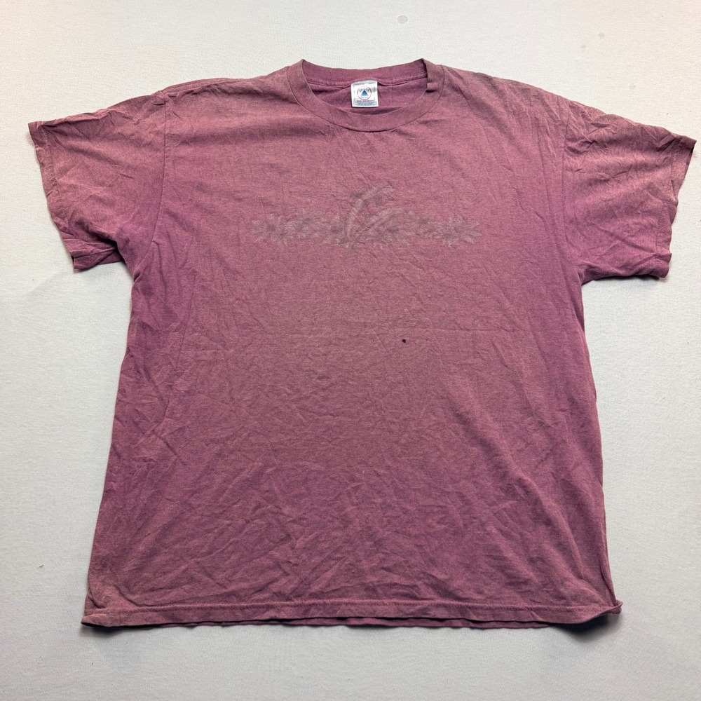 Delta T-Shirt Mens Large Purple Good Vintage Dolphin Graphic Tee Short Sleeve